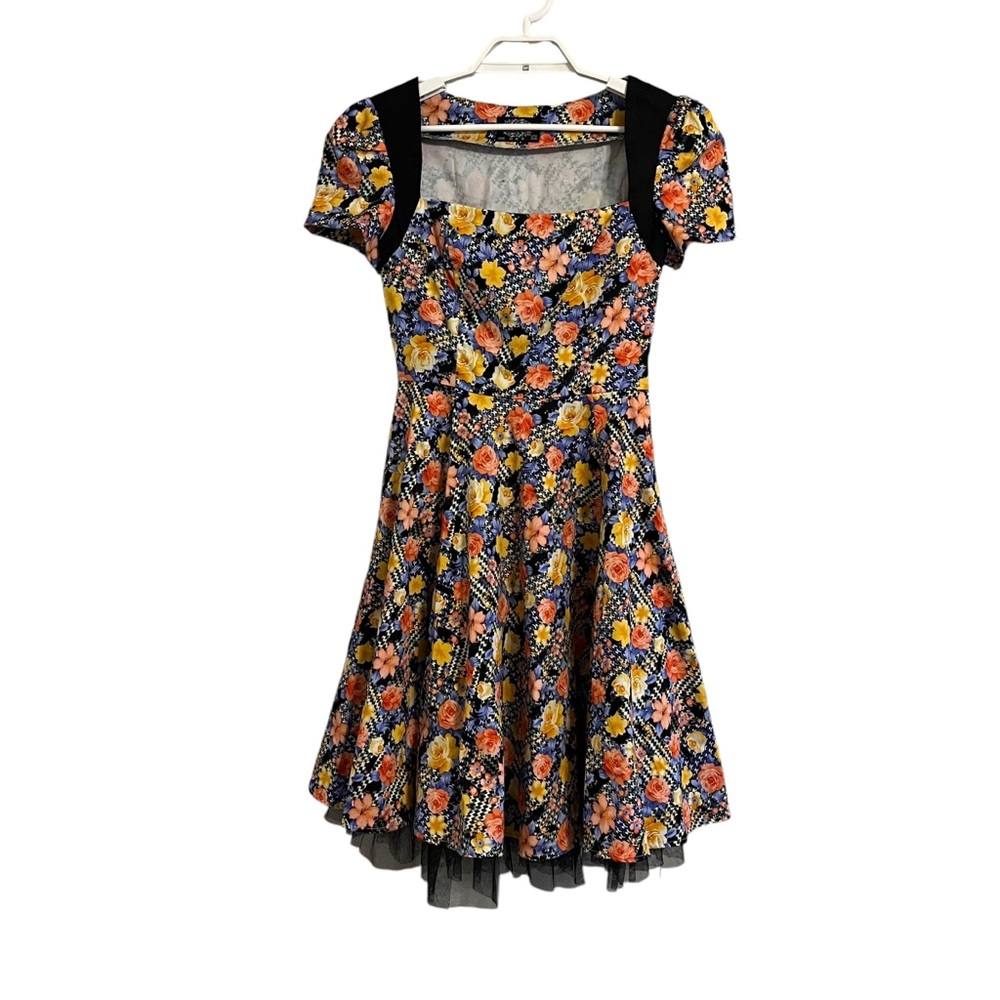 Hearts & Roses Floral Retro Pin Up 50s Dress